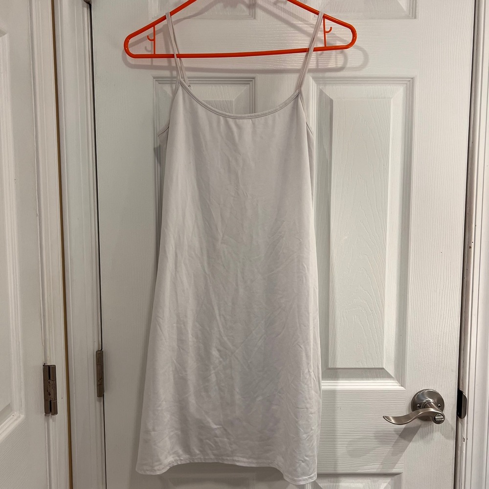 J.Crew Womens Exercise Dress White‎ Built-in Shorts Romper Small Activewear